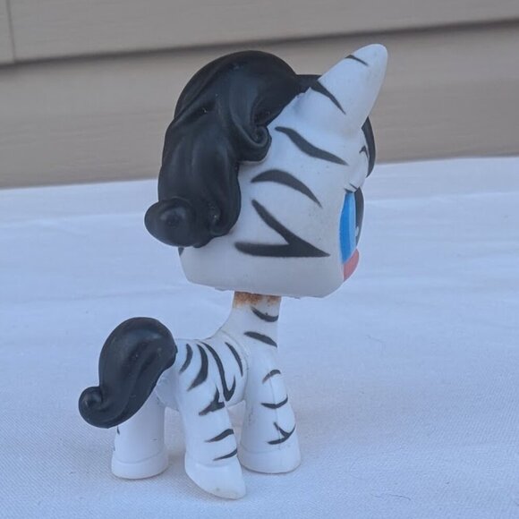 LPS Littlest Pet Shop Zebra #392 Vintage 90's Leopard - Picture 7 of 11